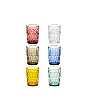 Σετ 6 Ποτήρια Guzzini Vanity 480ml Multicolor 131402LAR52