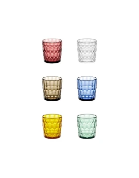 Σετ 6 Χαμηλά Ποτήρια Guzzini Vanity 360ml Multicolor 131403SAR52