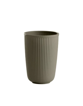 DAY Σετ 4 Ποτήρια Ριγέ Καφέ Γκρι 300ml 104131