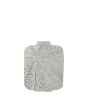 Βάζο Espiel FIK476 Ανάγλυφο Slim με Ακτινωτό Σχέδιο 30,5cm - Γκρι