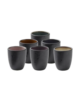 Bitz Σετ 6 Φλυτζάνια Espresso Stoneware 90ml - Gastro Black (Κωδ. 821244)