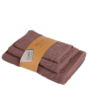 DAS HOME ΣΕΤ ΠΕΤΣΕΤΕΣ 3ΤΕΜΑΧΙΩΝ BEST 0879 DARK NUDE