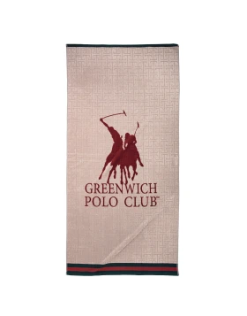 GREENWICH POLO CLUB ΠΕΤΣΕΤΑ ΘΑΛΑΣΣΗΣ 90Χ180 ESSENTIAL 5225 RED, TAUPE