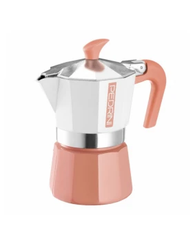 Καφετιέρα / Μπρίκι Espresso 6 φλ. Pedrini MyMoka 02CF169 - Πορτοκαλί / Σομόν
