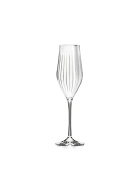 RCR Timeless Κρυστάλλινο Ποτήρι Σαμπάνιας Flute T23 230ml (Σετ 6 τμχ)