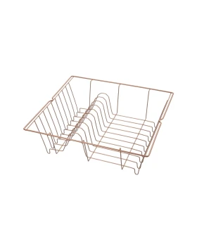 Μεταλλική Πιατοθήκη Γούρνας Metaltex Lipsia Copper Χάλκινη 36x33x12cm - 323640