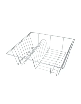 Μεταλλική Πιατοθήκη Γούρνας Metaltex Lipsia Polytherm Ασημί 36x33x12cm - 323140
