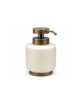 Dispenser Μπεζ με Χρυσή Αντικέ Αντλία 9,5x12,7εκ. Ankor 854356