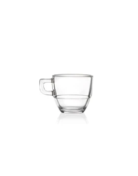 RCR Σετ 6 Κρυστάλλινα Φλιτζάνια Espresso Στοιβαζόμενα Caffè 80ml