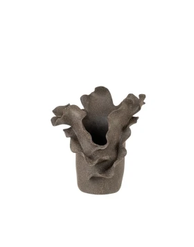 Κεραμικό Βάζο Καφέ 26,5x18x27εκ. Zen Collection 52960