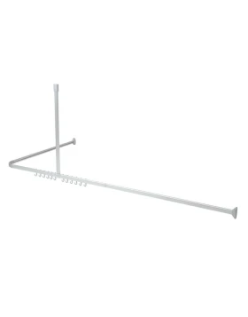 Sealskin Easy Roll Σετ Βραχίονα Κουρτίνας Μπάνιου Ματ Αλουμίνιο (Κωδ. 5276623005)