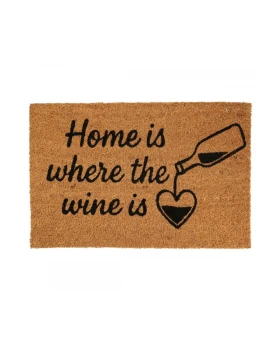 Πατάκι Εισόδου 59x39cm “Home is where the wine is” MRShome