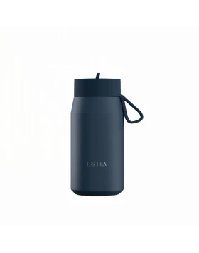 Estia Μπουκάλι Θερμός με Καλαμάκι Pulse Save The Aegean Indigo 360ml (01-42677)