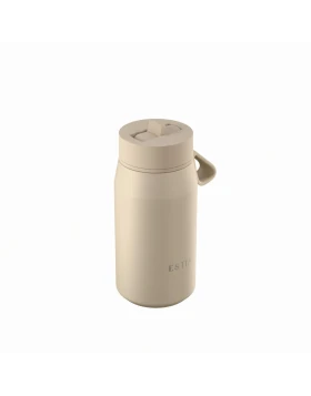 Estia Θερμός με Καλαμάκι Pulse Save The Aegean Beige 360ml (01-42707)