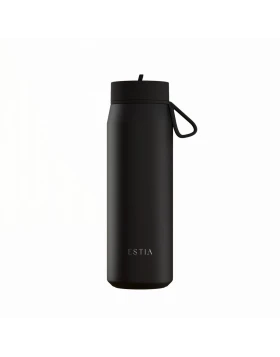 Estia Θερμός με Καλαμάκι Pulse Save The Aegean Black 500ml (01-42233)