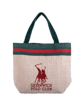 GREENWICH POLO CLUB ΤΣΑΝΤΑ ΘΑΛΑΣΣΗΣ 55Χ40 ESSENTIAL 5225 RED, TAUPE