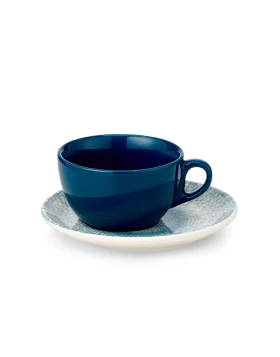 Φλιτζάνι Cappuccino 230ml με Πιατάκι Cryspo Trio Capri 47.140.16