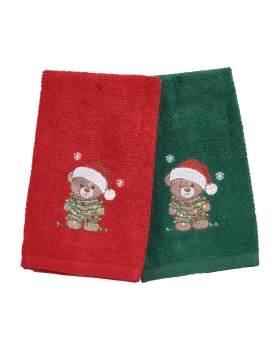 DAS HOME CHRISTMAS ΠΟΤΗΡΟΠΑΝΑ ΣΕΤ 2ΤΜΧ 30X50 0905 GREEN, RED