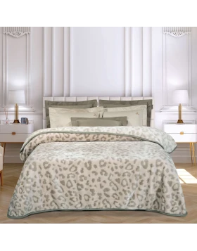 GREENWICH POLO CLUB ΚΟΥΒΕΡΤΑ VELOUR ΥΠΕΡΔΙΠΛH ESSENTIAL 4023 BEIGE