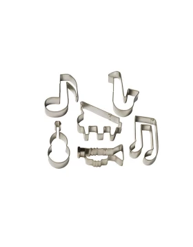 Σετ 6 μεταλλικά κουπάτ μπισκότων Guardini Music GU15648