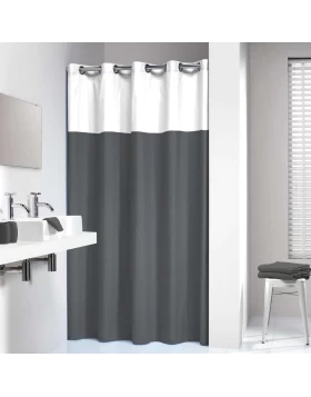 Υφασμάτινη Κουρτίνα Μπάνιου Sealskin Double με Ενσωματωμένα Τρουκς (180x200 εκ.)