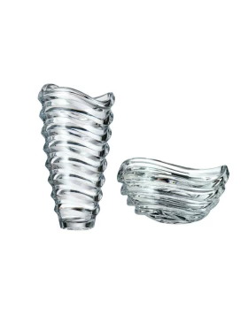 Σετ κρυστάλλινο ανθοδοχείο - κούπ Bohemia Wave 340