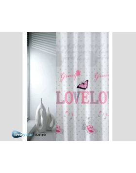 Υφασμάτινη κουρτίνα μπάνιου Joy Love
