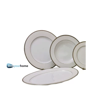 Σετ πιάτα φαγητού 20 τμχ πορσελάνη Nefeli