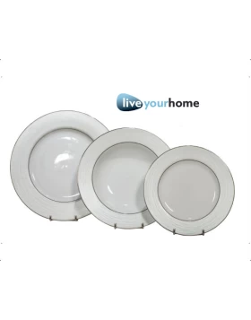 Σετ πιάτα φαγητού 20 τμχ πορσελάνη Wave
