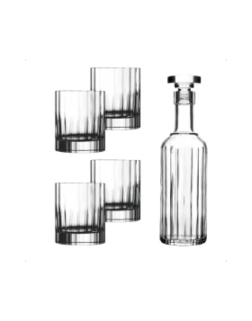Σετ καράφα και 6 ποτήρια ουίσκι Luigi Bormioli Bach 