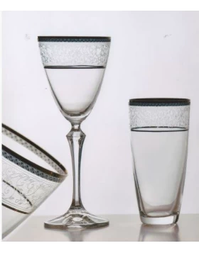 Ποτήρι νερού Platinum Leaves 