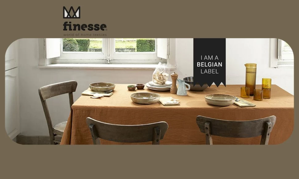 Finesse βελγικά υφάσματα κουζίνας και τραπεζιού διαθέσιμα στο LiveYourHome