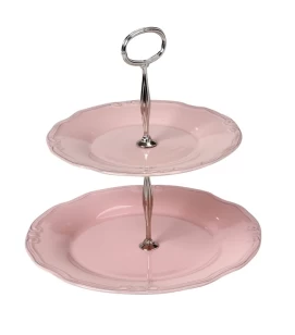Εταζέρα 2 επιπέδων stoneware Espiel Tiffany RSP112K1