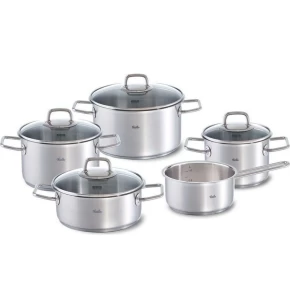 Σετ ανοξείδωτα μαγειρικά σκεύη 5 τμχ Fissler Viseo