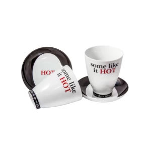 Σετ 2 κούπες πιατάκια 300 ml Evigri 0198/MUG