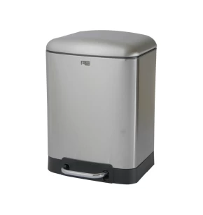 Κάδος πεντάλ 6 lt soft close Ecocasa inox 0202
