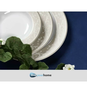 Σετ πιάτα φαγητού 72 τμχ Cryspo Trio Charlote Oro