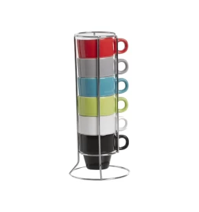 Σετ 6 φλυτζάνια espresso σε βάση Secret De Gourmet 738719022A