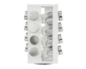 Σετ 16 βαζάκια μπαχαρικών σε βάση Salt & Pepper Soho White
