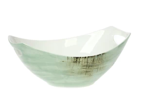 Φρουτιέρα πορσελάνη 32.50 εκ. Cryspo Trio Country Green