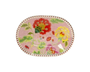 Πιάτο γλυκού κουταλιού 12 εκ. Cryspo Trio Floral Pink