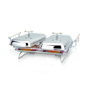 Δύο πυρίμαχα σκεύη σε ανοξείδωτη βάση Marva Home Chic 723004