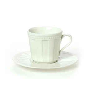 Φλυτζάνι πιατάκι τσαγιού Cryspo Trio Ivory Cream