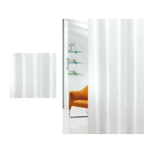 Υφασμάτινη κουρτίνα μπάνιου 180 εκ. Joy Plain white 