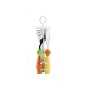 Σετ παιδικά μαχαιροπήρουνα Guzzini Billo Green Orange