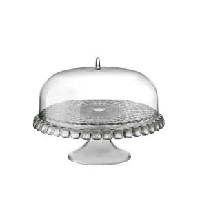 Ακρυλική τουρτιέρα με πόδι 36 εκ. Guzzini Tiffany Sky Grey