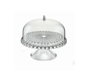 Ακρυλική τουρτιέρα με πόδι 30 εκ. Guzzini Tiffany Clear