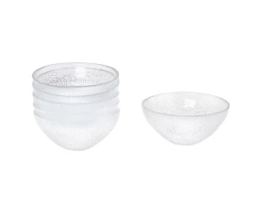 Σετ 6 μπολ παγωτού 13 εκ. Cryspo Trio Cotton Clear 