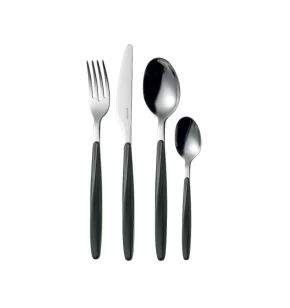 Σετ 24 τμχ μαχαιροπήρουνα Guzzini My Fusion Black