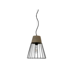 Μονόφωτο με μαύρο μεταλλικό πλέγμα Inlight 4405